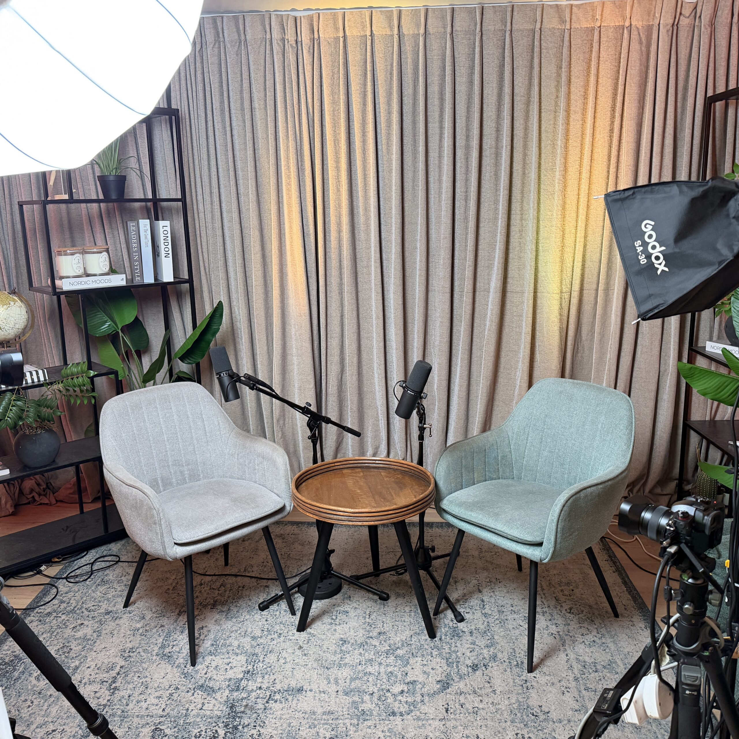 Designed studio setup at M10 Studio Tel Aviv